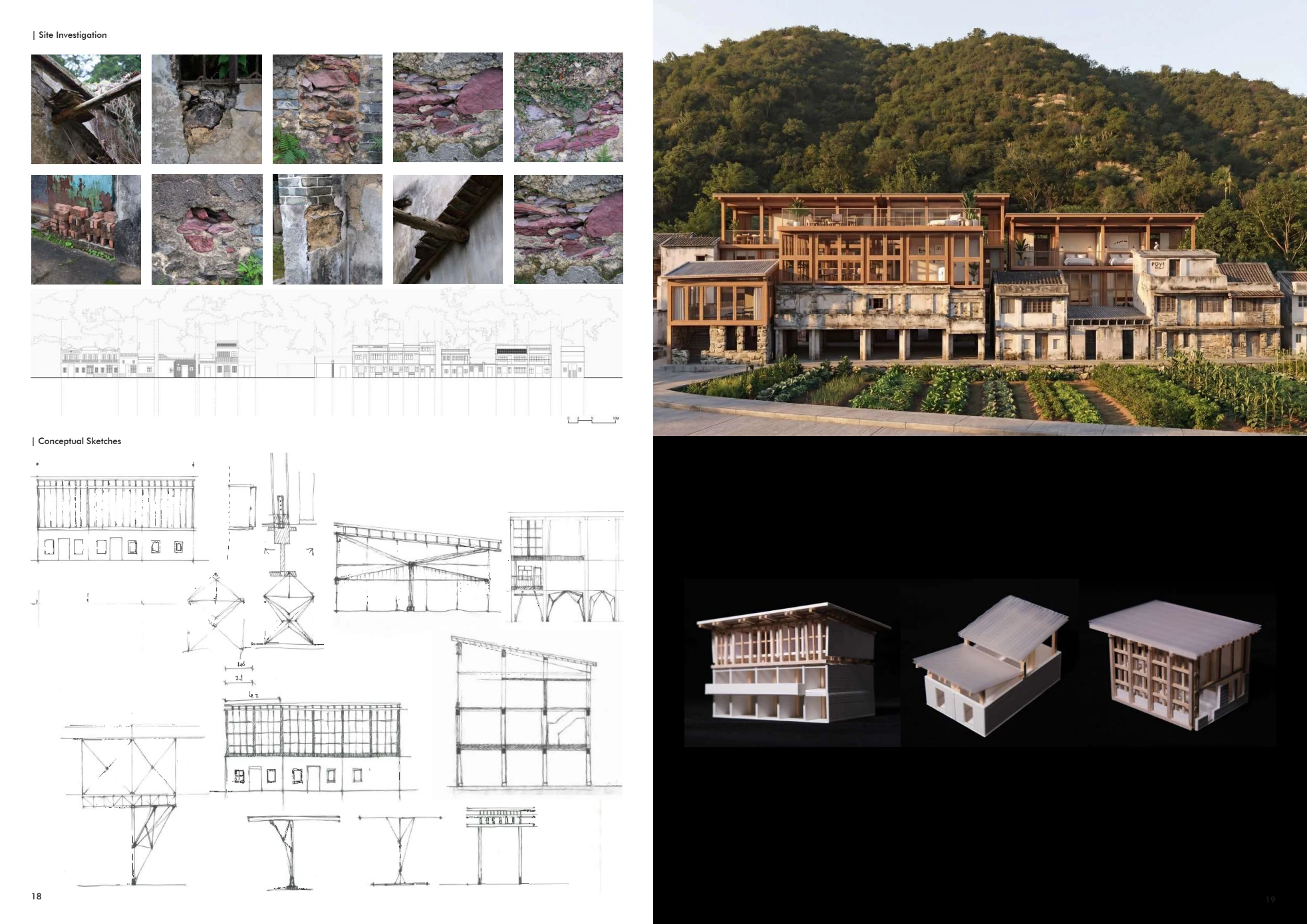 Site investigation and conceptual development