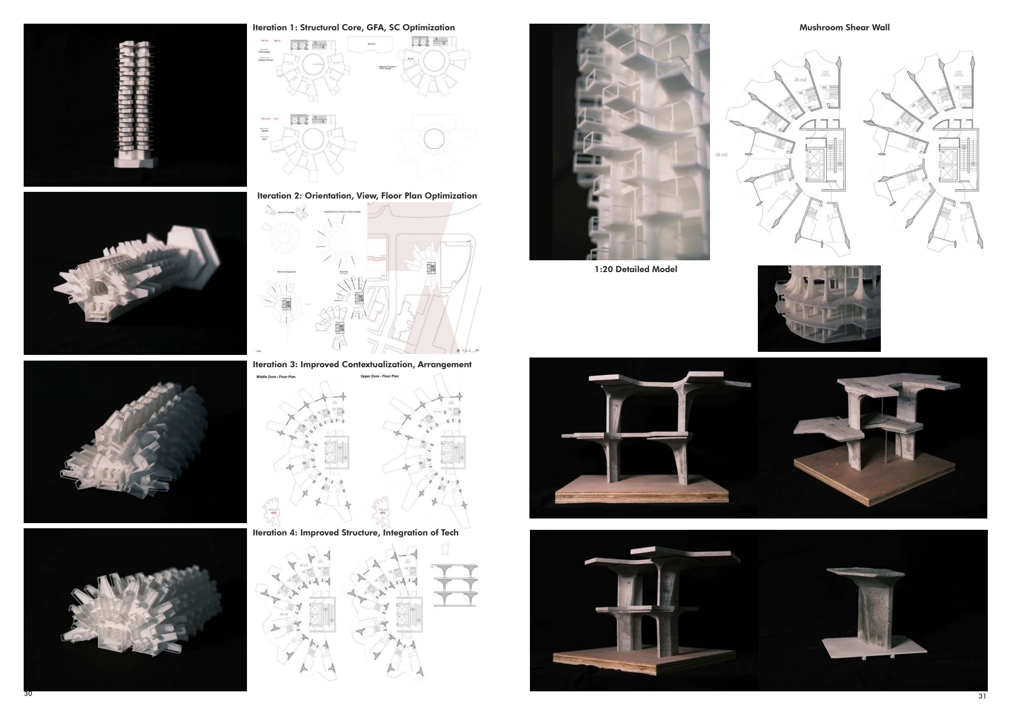 Structural development and iterative physical models